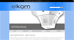 Desktop Screenshot of elkom-elektronik.de